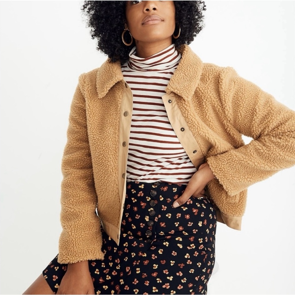 Madewell Teddy Portland Sherpa Jacket - Picture 4 of 12